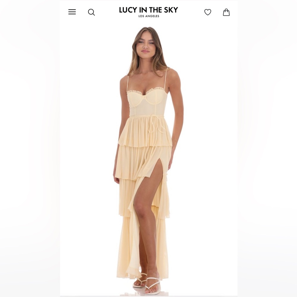 Lucy In The Sky yellow dress NWT